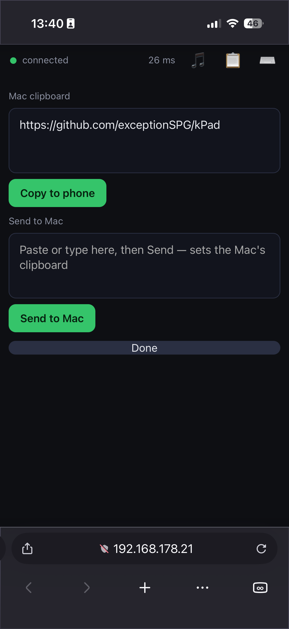 Clipboard sync